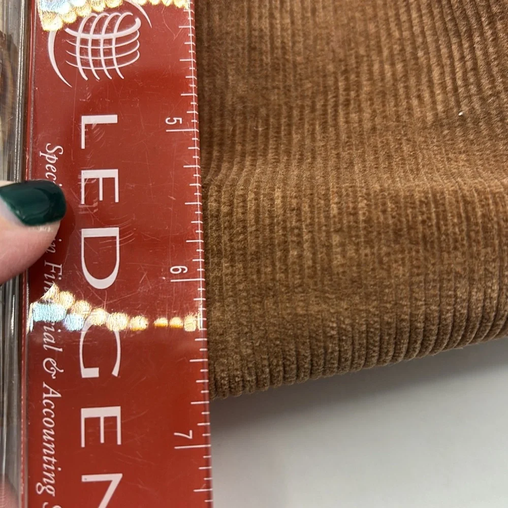 Brandy Melville light brown Corduroy mini bag exterior pocket casual festival - Picture 13 of 16